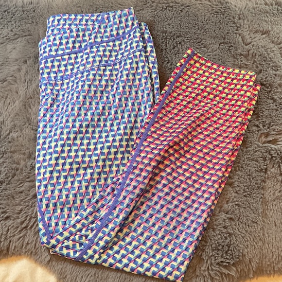 Athleta Pants - Athleta Multicolor Patterned Leggings